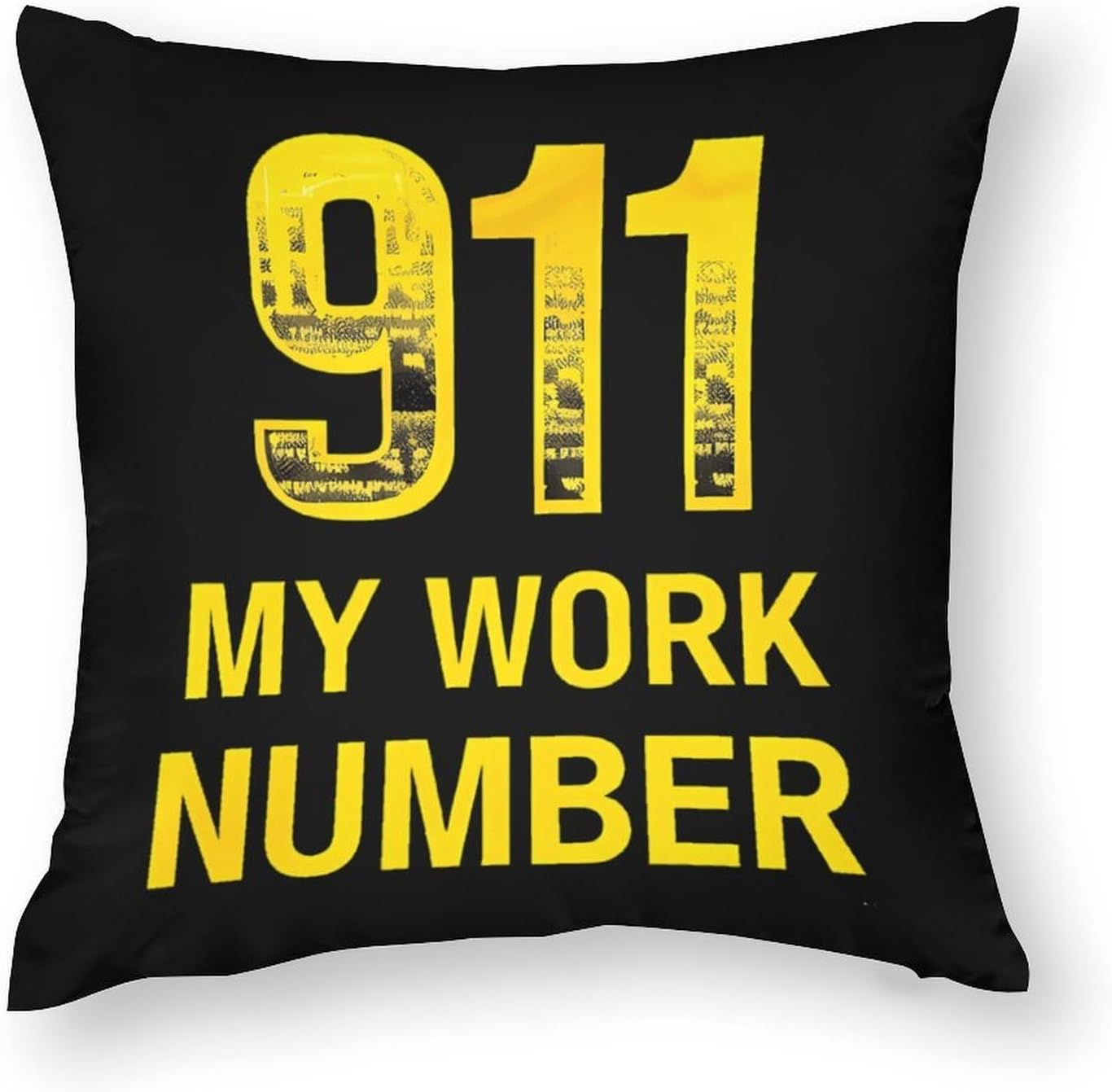 911 Dispatcher Work Number Printed Throw Pillow Case 4 Pcs Soft Pillowcases Pillows Covers Sofa Bed Decor 12/14/16/17/18/20/22/24/32 Inches