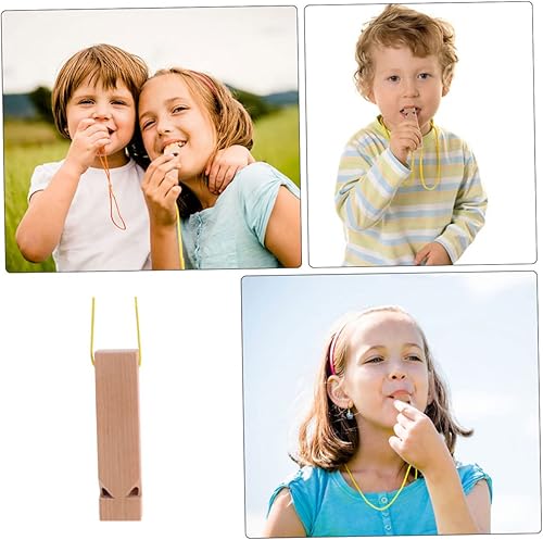 Miniatura 6 de Juguete de silbato de tren de madera sin terminar para niño y niña, instrumento musical para niños y niñas, regalo de cumpleaños y vacaciones,