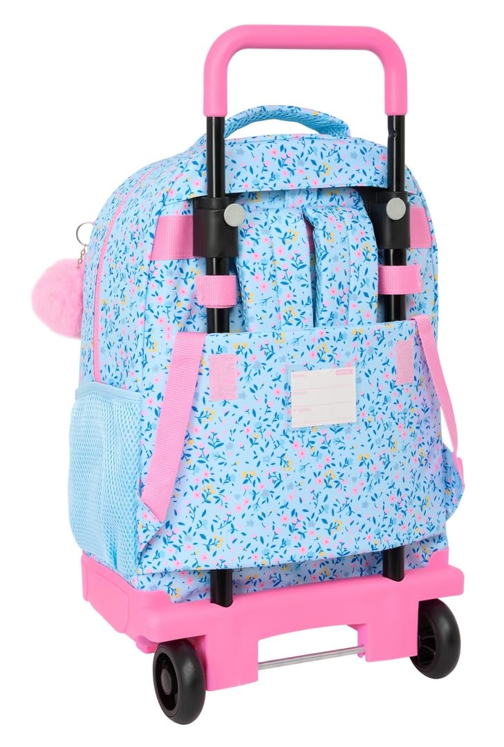 Safta VMB PARAÍSO - Mochila Grande con Ruedas, Compacta, Extraíble, Ideal para Niños de Diferentes Edades, Cómoda y Versátil, Calidad y Resistencia, 33x22x45 cm