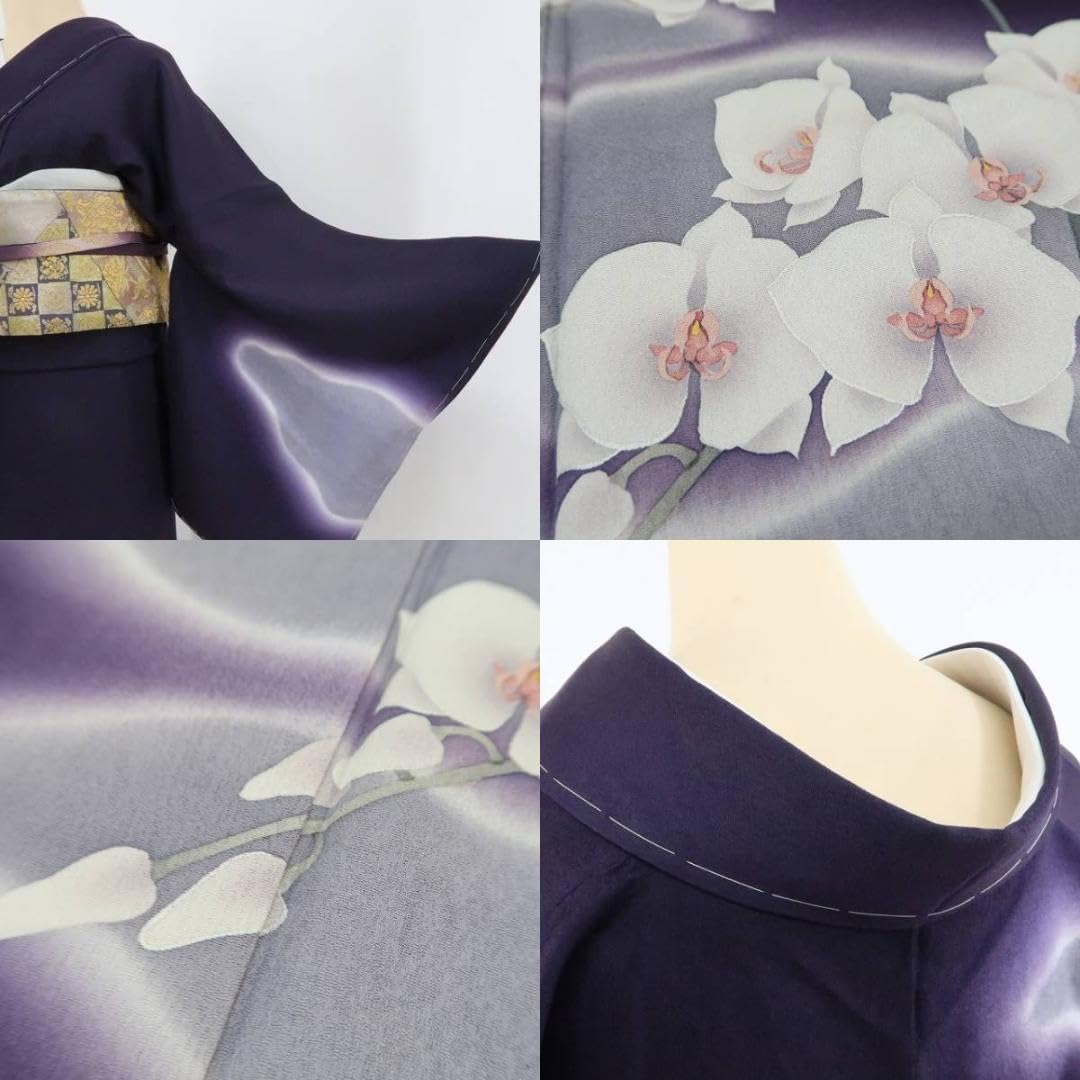 美品 正絹 蔦 仕付け糸付き トールサイズ 訪問着 着物 A3770 美品 正絹 蔦 仕付け糸付き トールサイズ 訪問着 着物 A3770 美品 正絹