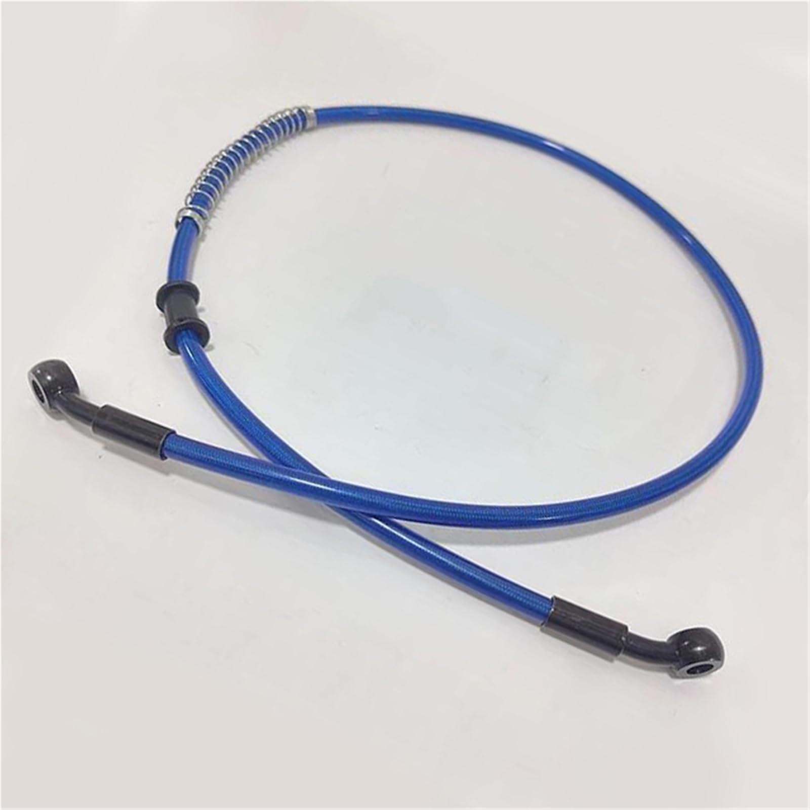 Shqxd One Color Hydraulic Brake Hose 10Mm-500Mm Motorcycle Dirt Bike Braided Brake Hose Fittings 28°-28° M8 Steel Cable Hydraulic Oil Pipe Accessories(50Cm)