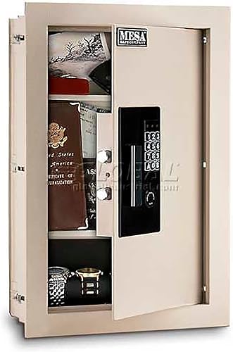 Mesa Safe Company Model MAWS2113E Caja fuerte electrónica de empotrar, color crema