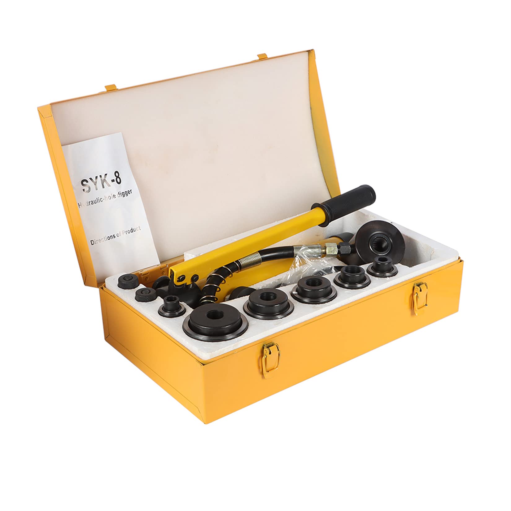 Buy New 10 Ton 1/2" to 2" Hydraulic Knockout Punch Driver Tool Kit