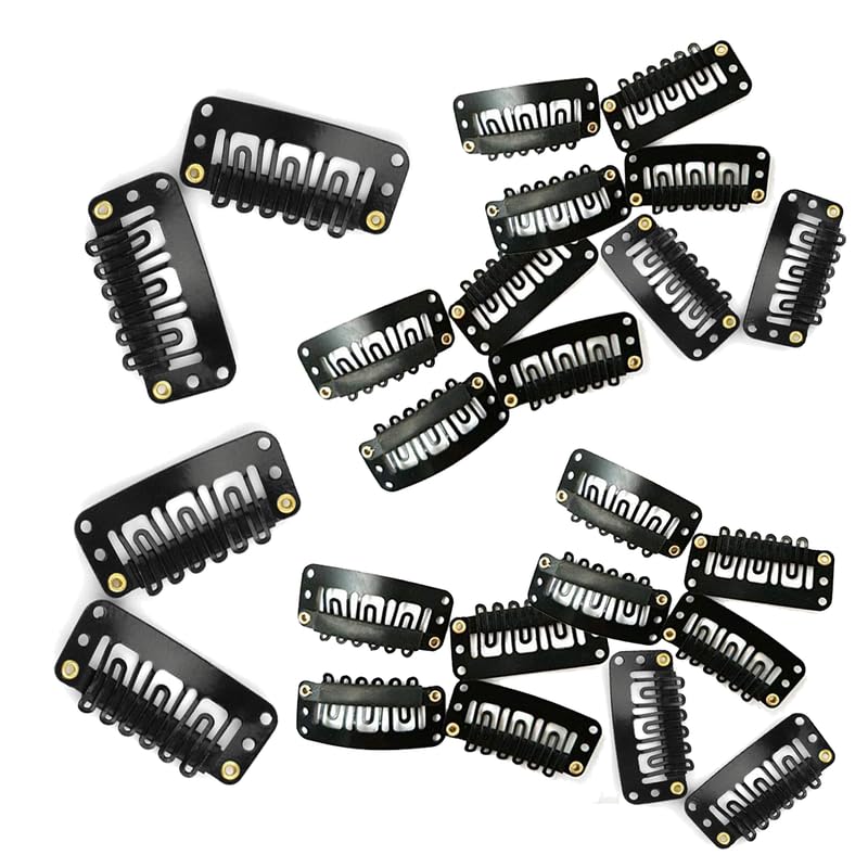 Hair Flare 12 Pack Synthetic Hair Clip - Black, Snap Closure, Adult Unisex, Casual Style, Nature Theme, All Hair Types, Women's Department