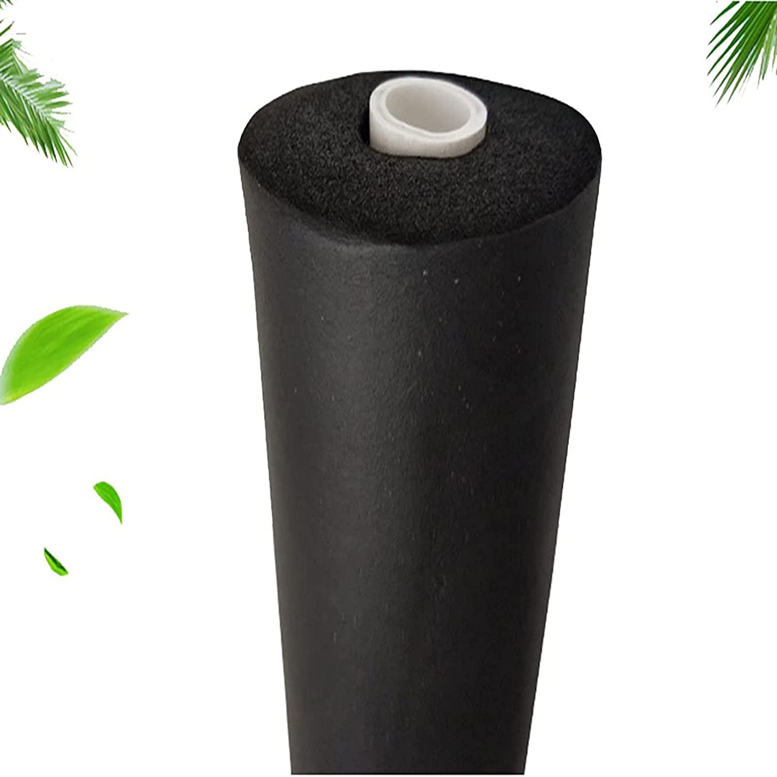 STCK Aislamiento de Tubo de Espuma, Resistente Al Agua, anticongelante, ignífugo Aislante Tubo,Largo 1,8m, ID 20-110mm, Espesor 20mm, para Aire Acondicionado, Tubos de Agua(Negro)