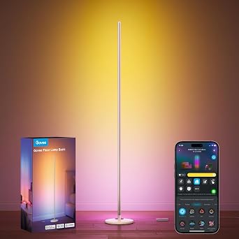 Govee RGBIC Floor Lamp Basic, 1000lm LED Corner Lamp, Champagne