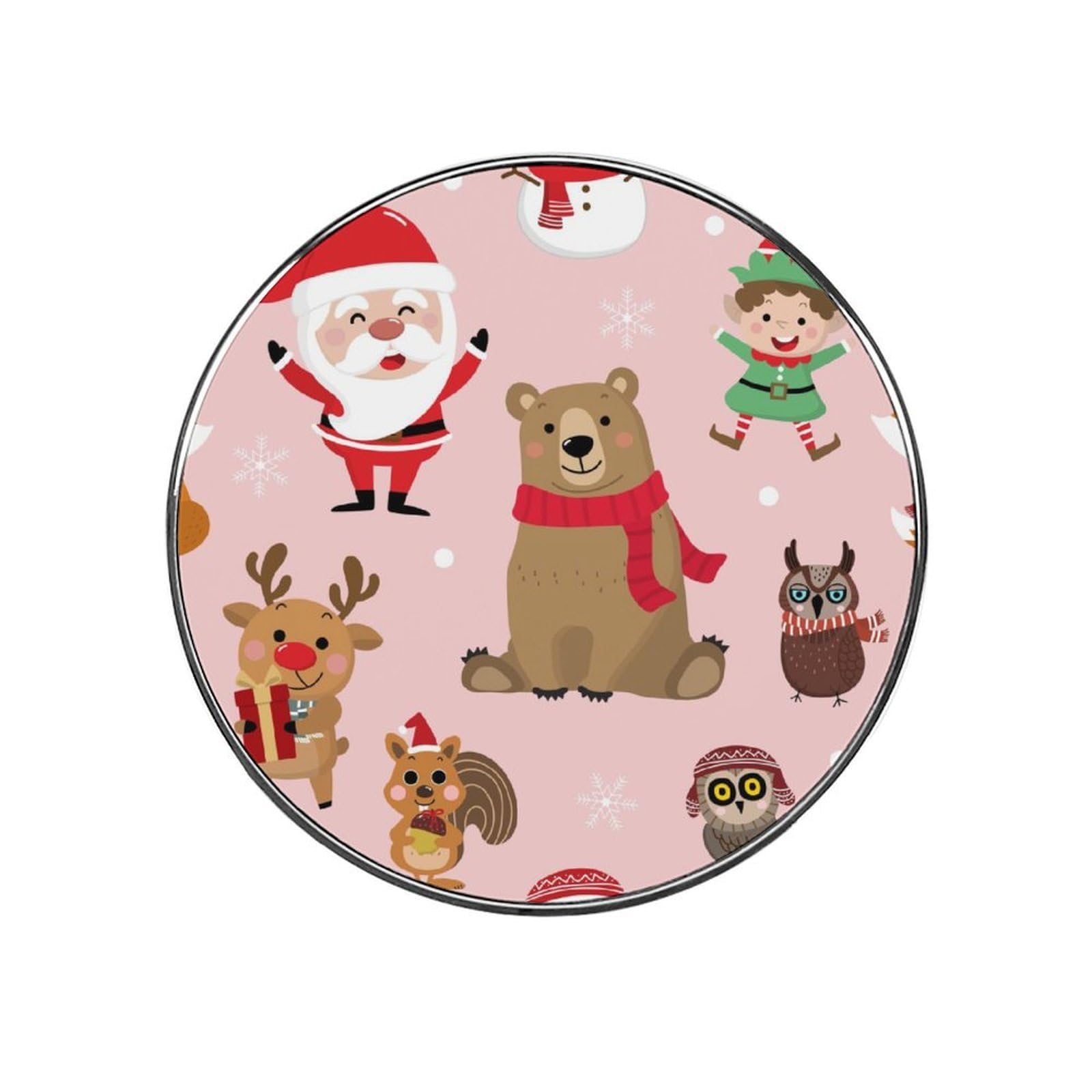 Santa Claus Alloy Fridge Magnet For Office Cabinet Refrigerator Whiteboard Photo