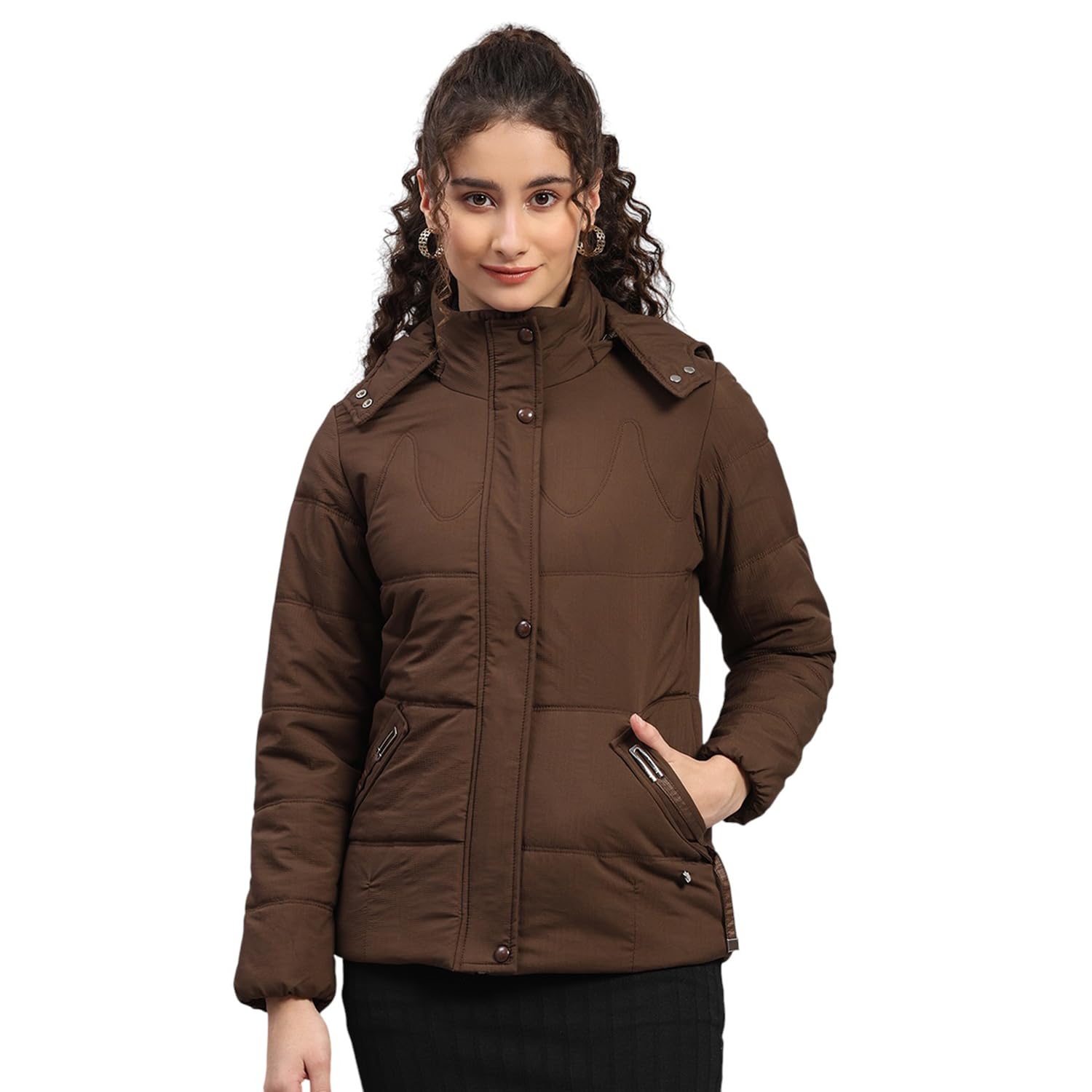 monte carlo Womens Regular Fit Printed Zipper Closure Full Sleeve Winter Jacket | Women Winter Jacket | Stylish Zipper Jacket | Casual Winter Wear For Women's(Pack of 1)-picture-23