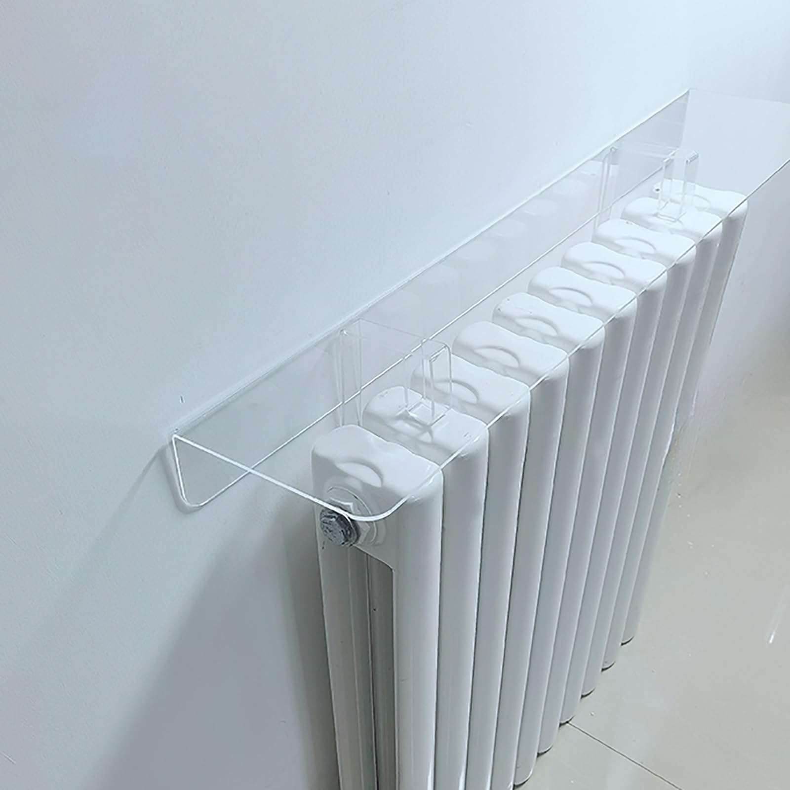 Mensola per Termosifone in Acrilico - Mensola Sopra Termosifone/Coperture Antipolvere per Riporre Oggetti, Decorazioni per Casa/Ufficio(70cm/27.6in)