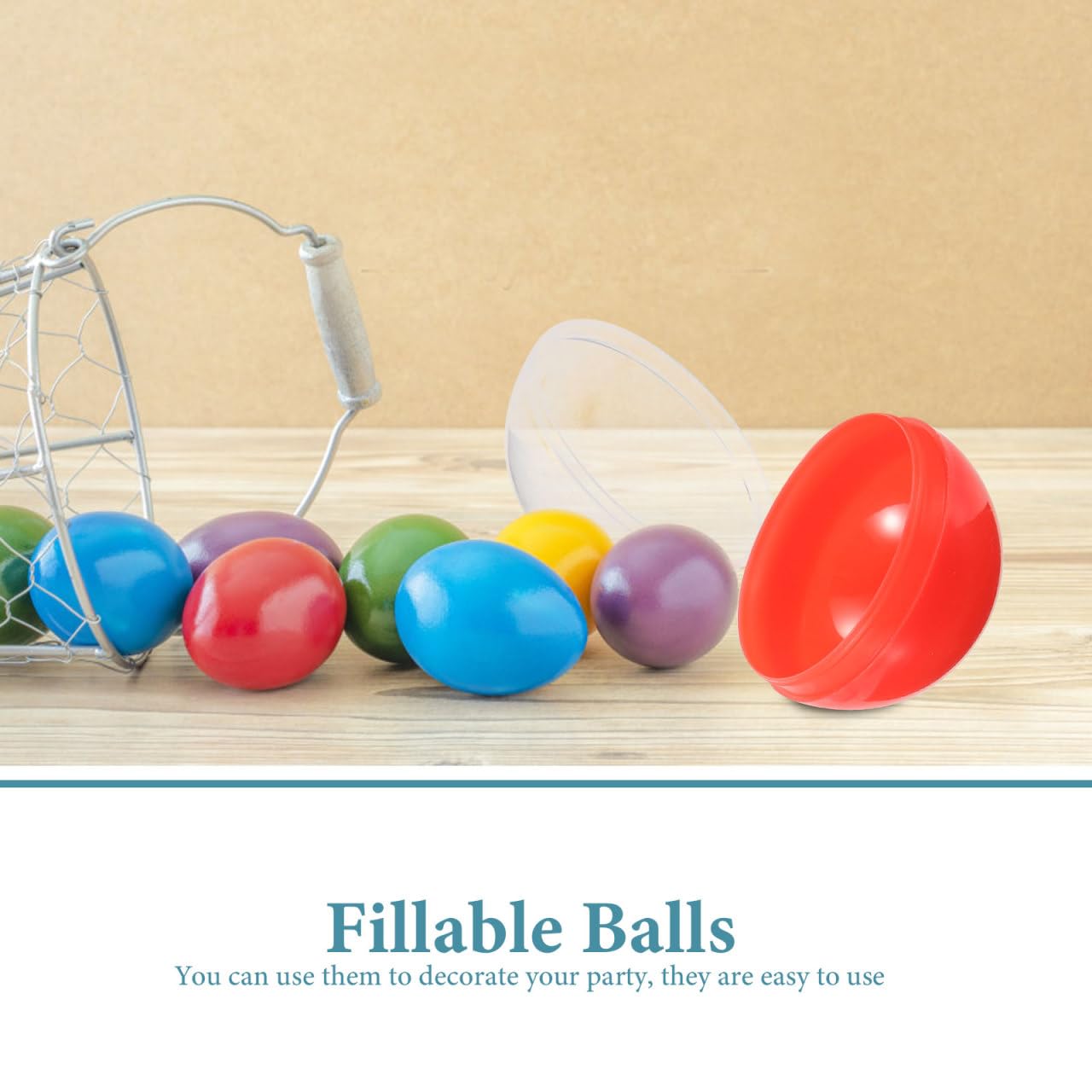 Homoyoyo 50pcs 45mm/1.77inch Vending Machine Capsules Round Empty Claw Machine Balls Clear Gumball Capsules DIY Craft Supplies for Party Favor