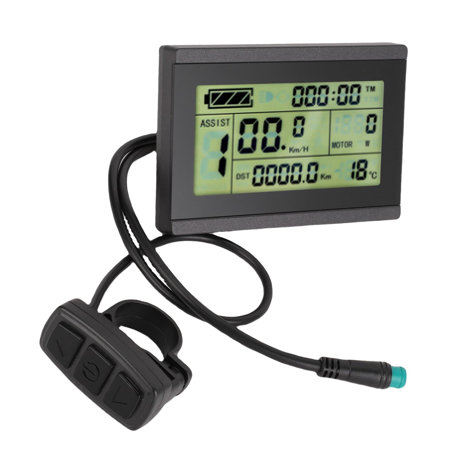 Generic Wyświetlacz LCD do Hulajnogi Elektrycznej Trwały Panel Sterowania dla Entuzjastów Jazdy na Rowerze Materiał ABS Kompatybilny do Różnych zastosowań