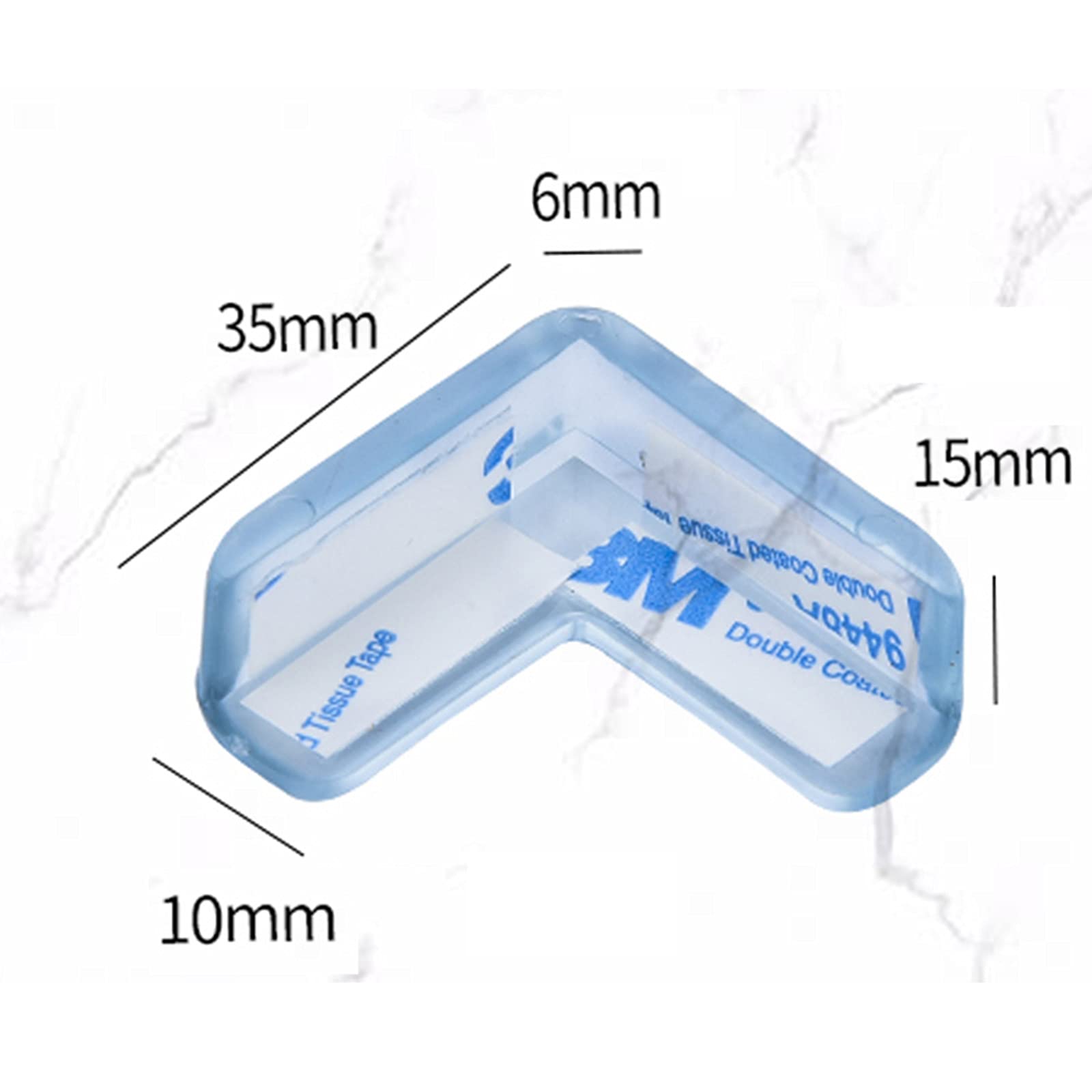 Protezione per spigoli, protezioni angolari per mobili, protezioni angolari a forma di L, confezione da 20 protezioni angolari per bambini, in PVC di grado alimentare, per mobili, finestre, armadi