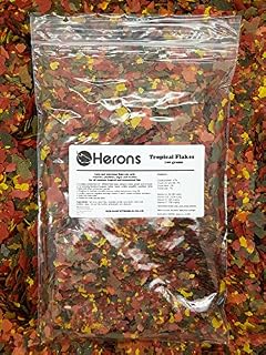 Heron's Pet World HERONS Tropical Flakes PREMIUM TROPICAL FISH FOOD Guppy Tetra Neon Cichlid Betta (200 gram)