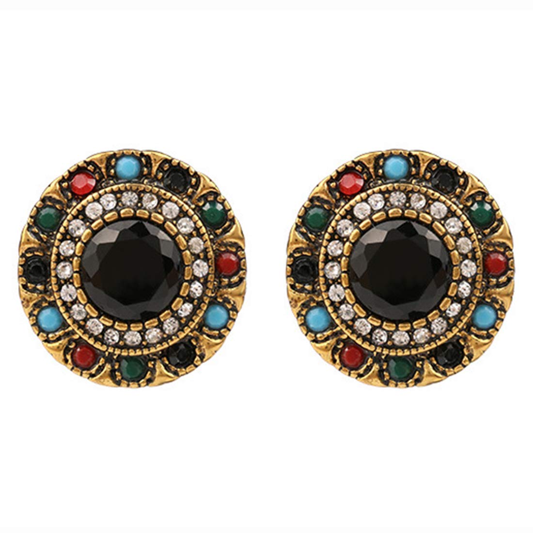 Peora Fashion Gold-plated Alloy Stud Earrings for Women, Black (B07PHTTG72) Amazon Price History, Amazon Price Tracker