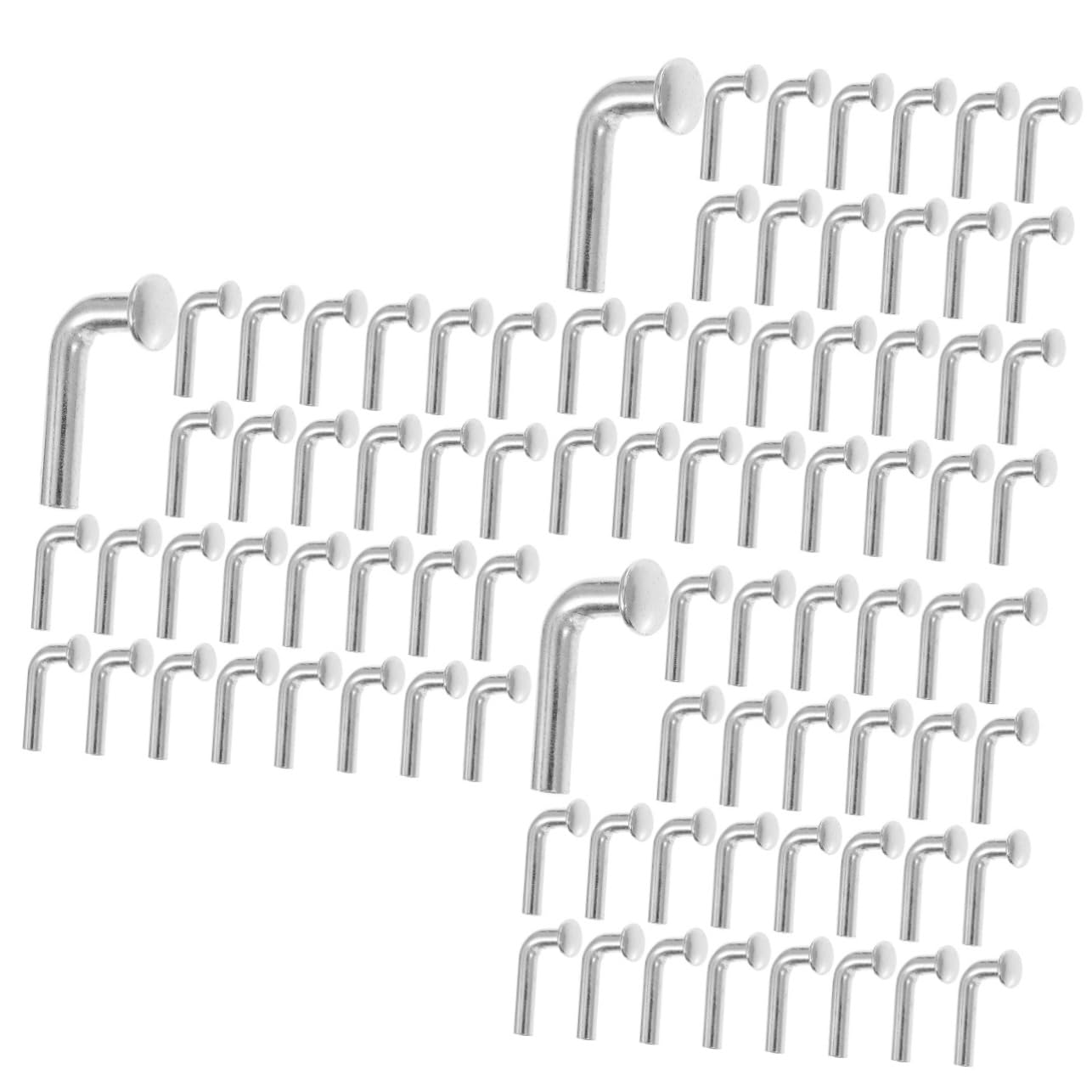 MAGICLULU 3 Series Unidades Pasadores De Seguridad Galvanizados Para Estanterías Palets Gancho J Resistente Anticorrosión Para Sistemas Teardrop Accesorios De Rack Robustos Y 100 Piezas*3