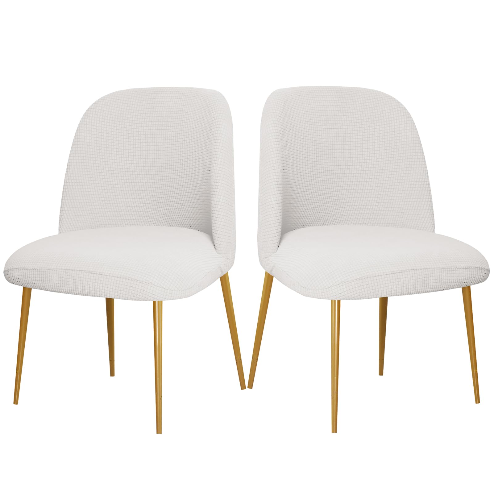 ZHUIYUAN Curved Back Chair Covers For Dining Chairs Set Of 1/2/4/6, Semi Circle Back Dining Room Chair Cover Chair Protector Seat Covers
