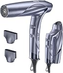 Best Gift pour les soins capillaires, 1400W Séchoir à cheveux ionique moteur sans brosse, Séchoir pliant voyage léger, Llano Salon professionnel Séchoir à cheveux à séchage rapide avec des Ions de soins capillaires, des cycles chauds et froids, 120V