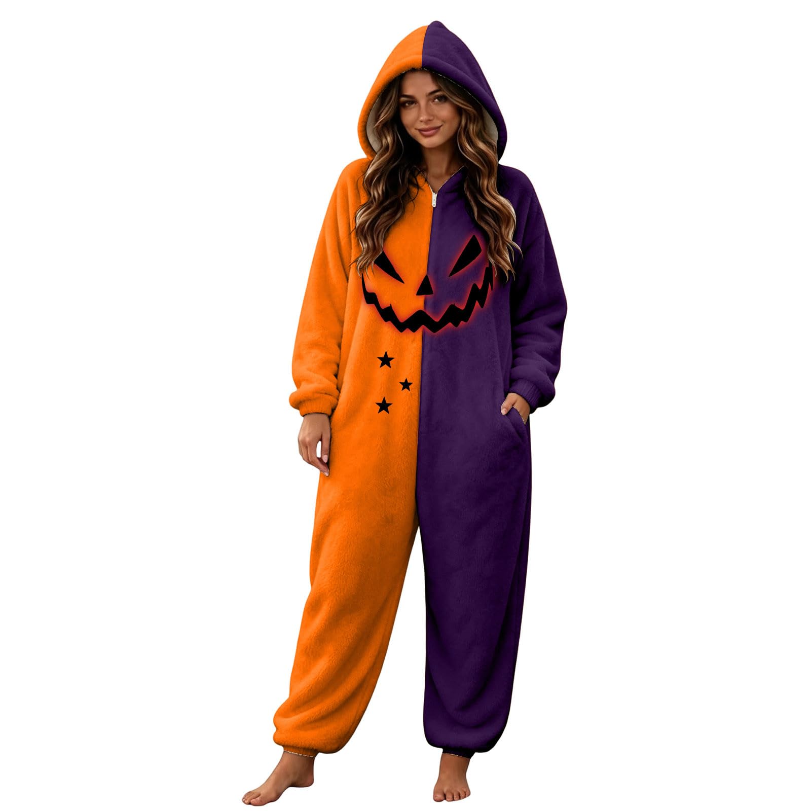Ganzkörper Pyjama Herren Onesie Halloween Kostüm Große Größen Witzige Kostüme Lustig Faschingskostüme Damen Lustiges Witzig Cosplay Erwachsene Jumpsuit Für Ganzkörperanzug Warm Plüsch Lustige