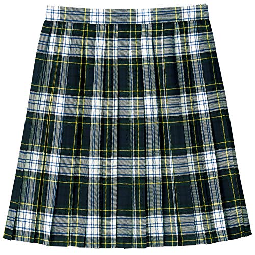 [キューポップ] 丈が選べるチェック柄プリーツスカート(スクール・制服・学生服)