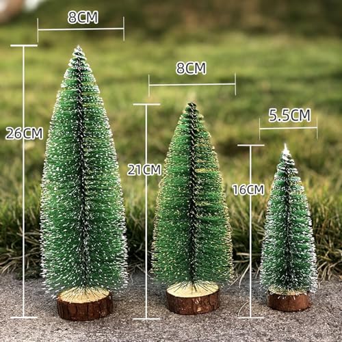 Mini albero di Natale artificiale a LED in legno