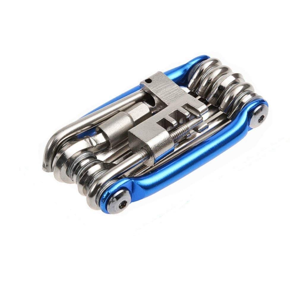Frackson Carbon Steel 11 In 1 Cycle Tool Kit Multi Purpose Mountain Bike Bicycle Repair Tool Kit Allen Key Spoke Wrench (Blue) (B09XQVRWSM) Amazon Price History, Amazon Price Tracker