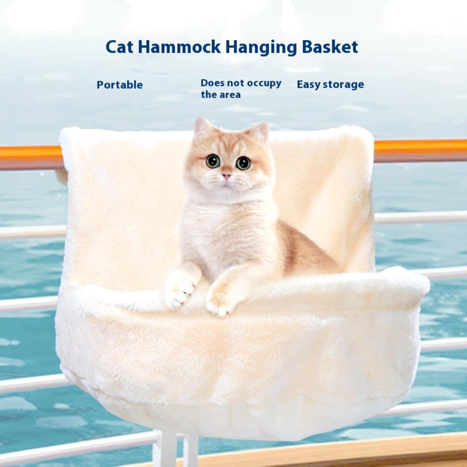 Genérico Cama colgante para gatos – Hamaca para colgar en el radiador de felpa, suave caliente y extraíble lavable para gatitos y animales de compañía