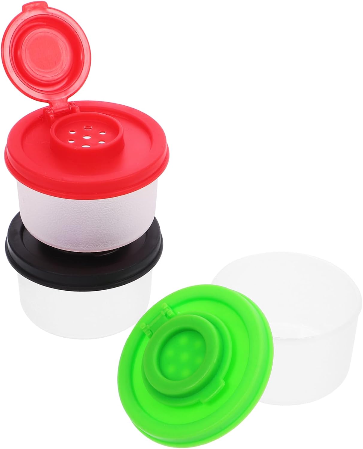 ABOOFAN 4sets Mini Seasoning Jars Seasoning Shaker Shakers Dispenser Spice Bottles Condiment Jar Spice Bottle Pp 3pcs*4