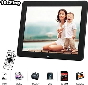 Kingboss 10 Inch Lcd Screen Digital Photo Frame Music Play Video+mp3