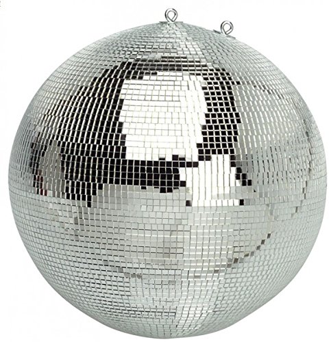 7evem Bola de espelho profissional 50 cm com 7 mm aristado Mirror Ball 50 cm Professional Deluxe versão com 7 mm