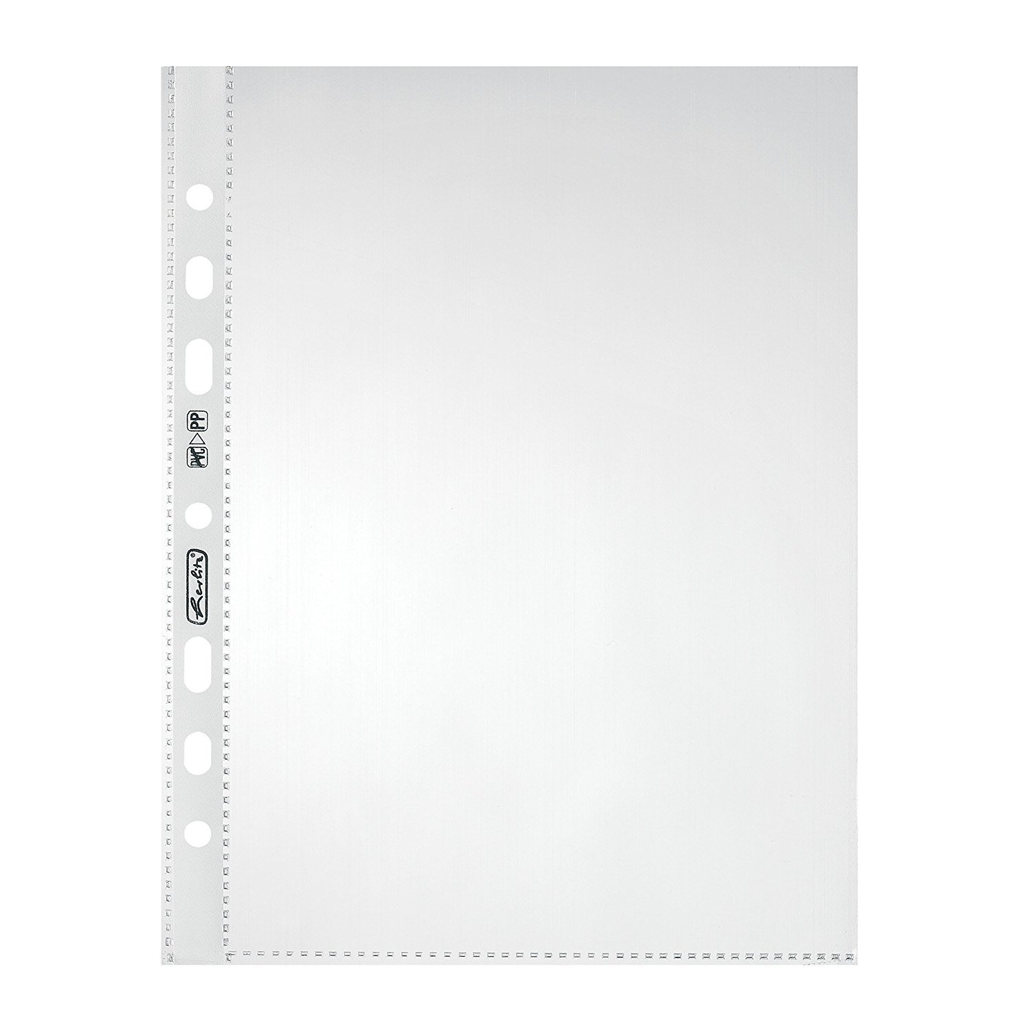 Herlitz 5825252 Prospekthülle A5 Standard glasklar, PP, 0,05 mm, transparent, dokumentenecht (500 Stück)
