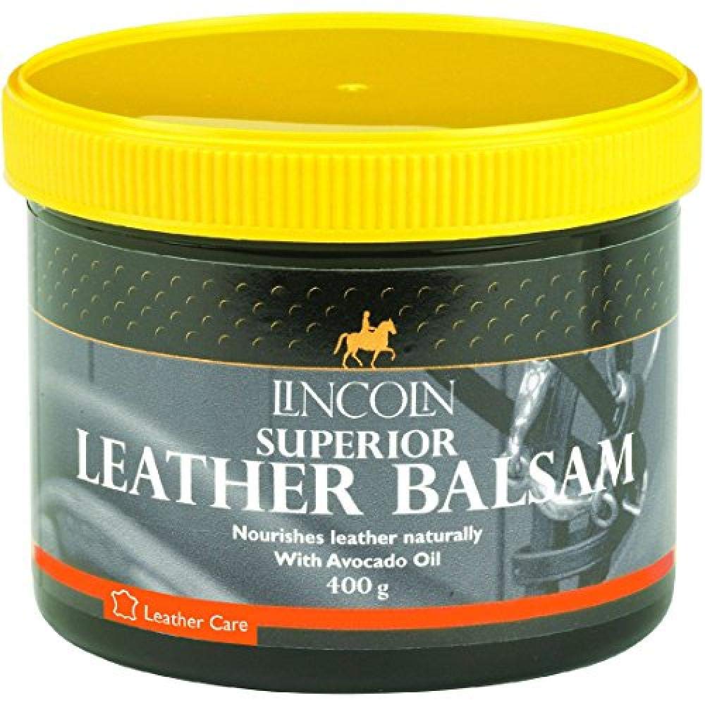 LINCOLN Superior Leather Balsam with Free Sponge 400G Nourishing Leather Soap