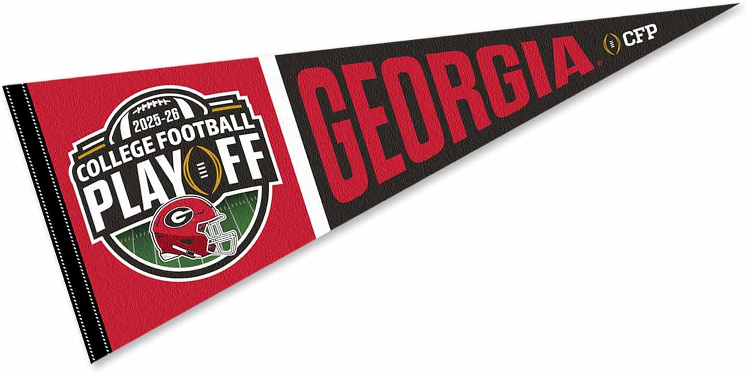 Georgia Bulldogs 2025 College Football Playoffs Pennant Flag