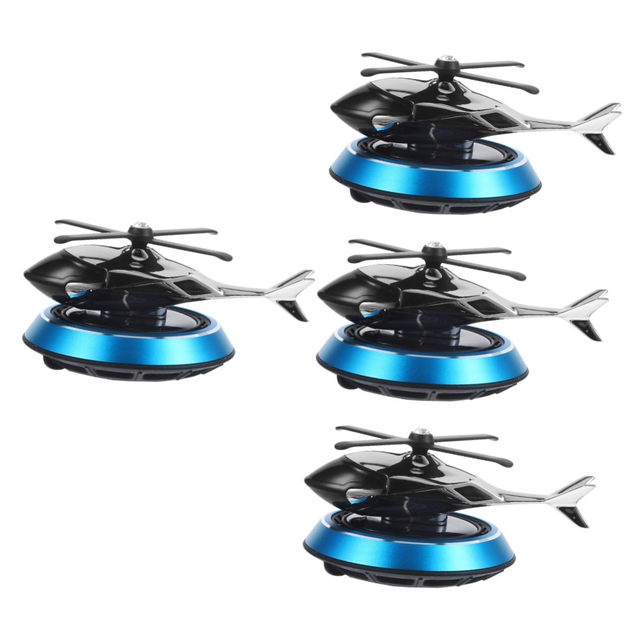 SOLUSTRE 4stücke Dashboard-dekoration Auto Innenraum Luftdiffusor Solarbetriebene Helicopter Aromatherapie Für Erfrischenden Duft Im Fahrzeug Stilvolle Und Verspielte Autoornament Für