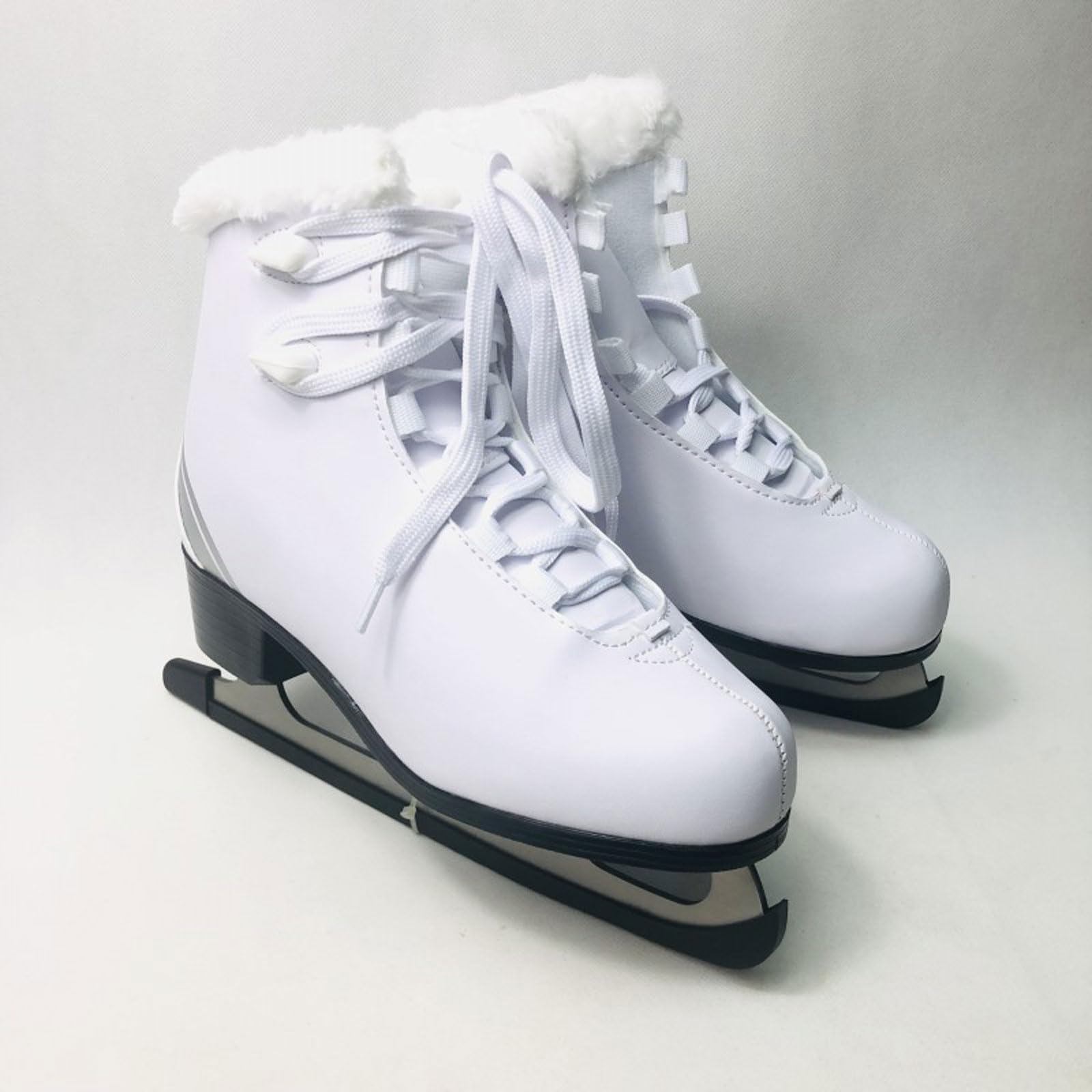 Patines para Patinaje Artistico Sobre Hielo,Patines de Hielo,Patines de hielo artísticos,Hoja de Acero Inoxidable,Cordones Clásicos,cómodos y cálidos,para mujer,hombre para patinaje sobre hielo