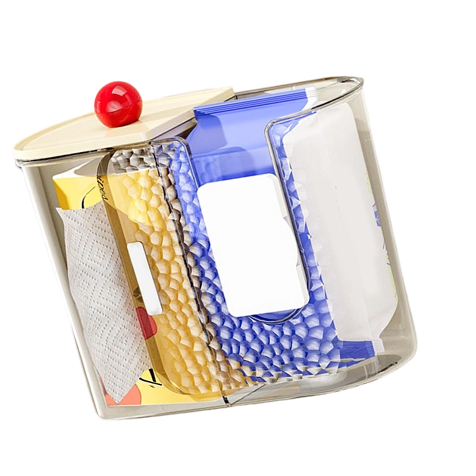 Wall Mounted Tissue Holder Paper Towel Dispenser Organizers for Kitchen Bathroom Space Saving Design Easy Access Kitchen Dispenser