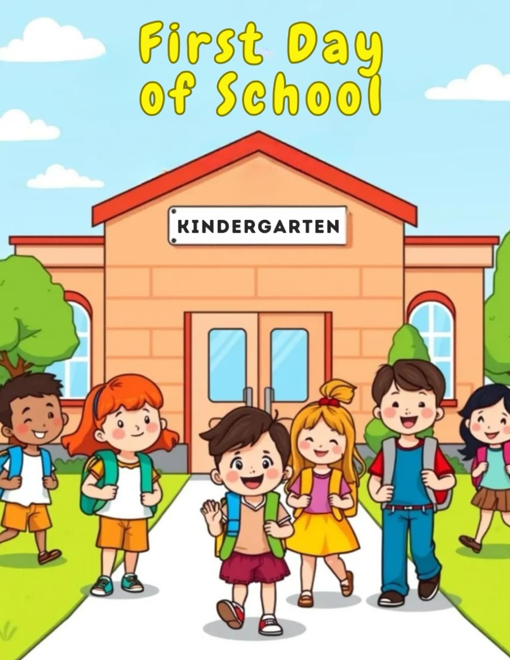 First Day of School Coloring Book for Kids Ages 3–7: A Heartwarming Preschool & Kindergarten Coloring Book About a Child’s First School Day