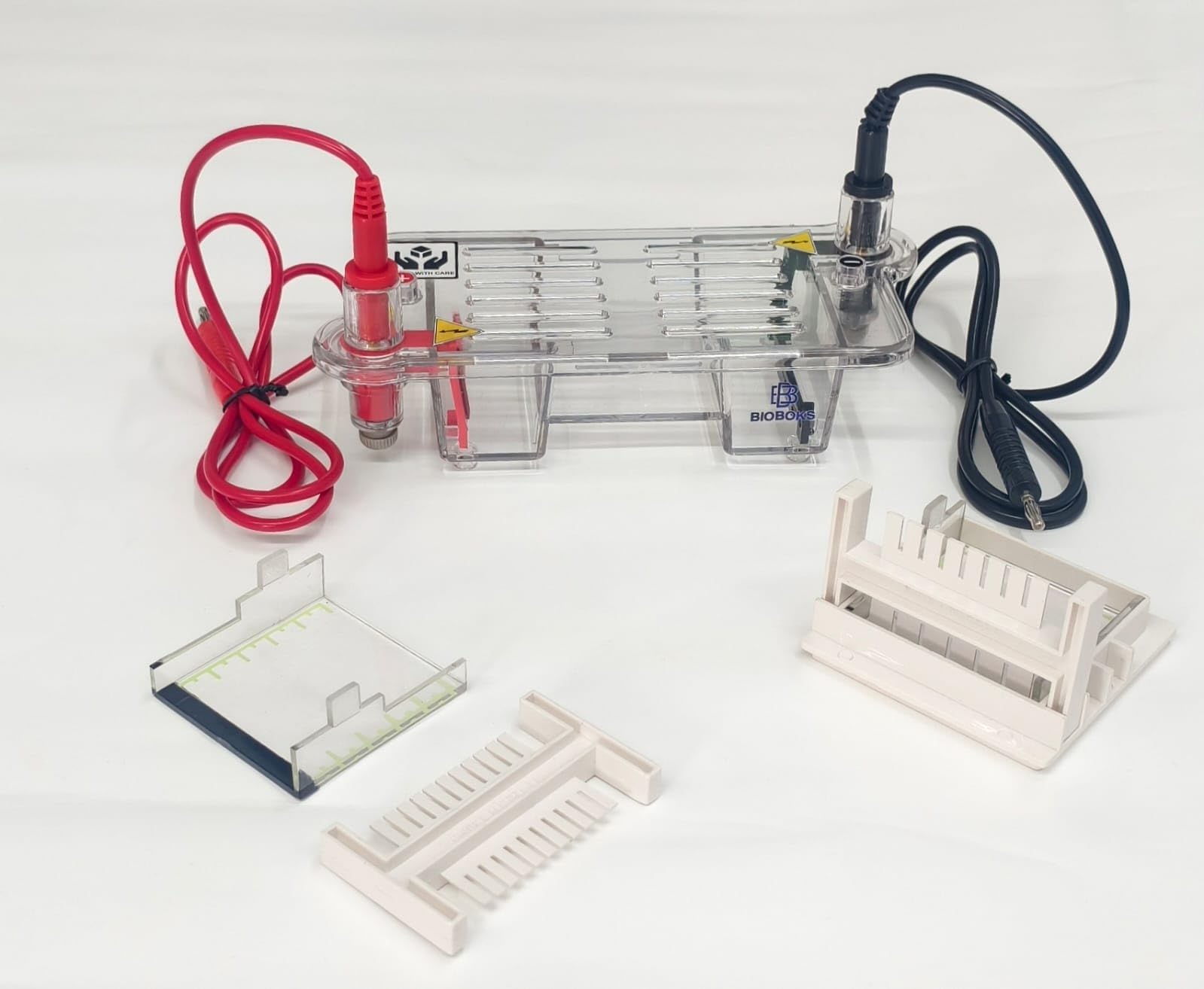 BIOBOKS Horizontal Gel Electrophoresis Unit for DNA Analysis | Durable Leak-Proof Gel Tank with Casting Tray | All Laboratory Use -Junior Plus-picture-14