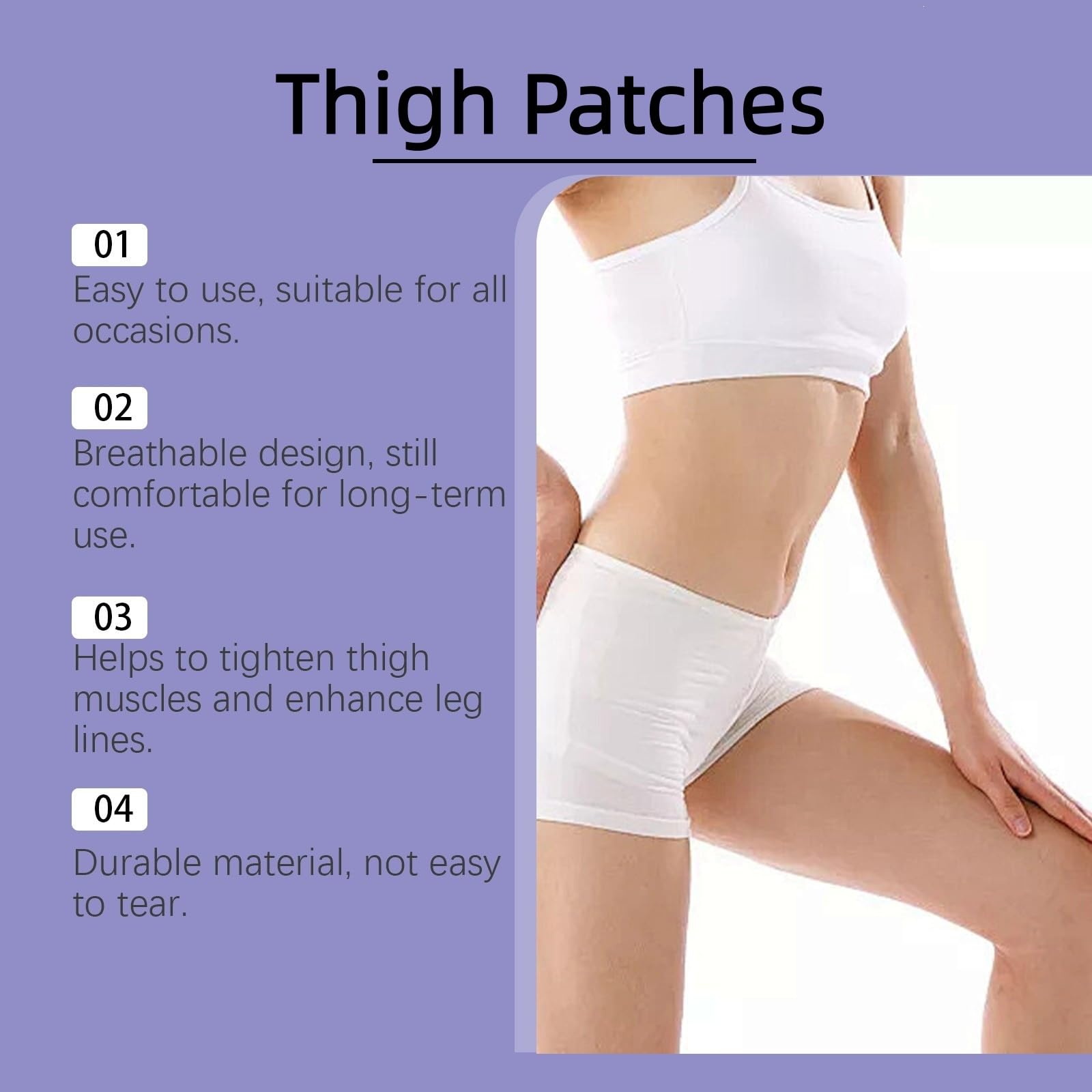 30 Stück Tape zur Oberschenkelstraffung,Instant Thigh Lifting Tape,Transparente Klebestreifen Oberschenkelstraffungen,Unsichtbare Beinstraffungs Aufkleber,Straffungs-Oberschenkel-Patches