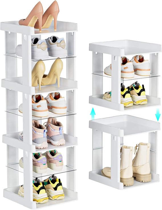 Amazon.com: ONLYOILY 7 Tier Shoe Rack - Shoe Rack for Closet,Adjustable ...