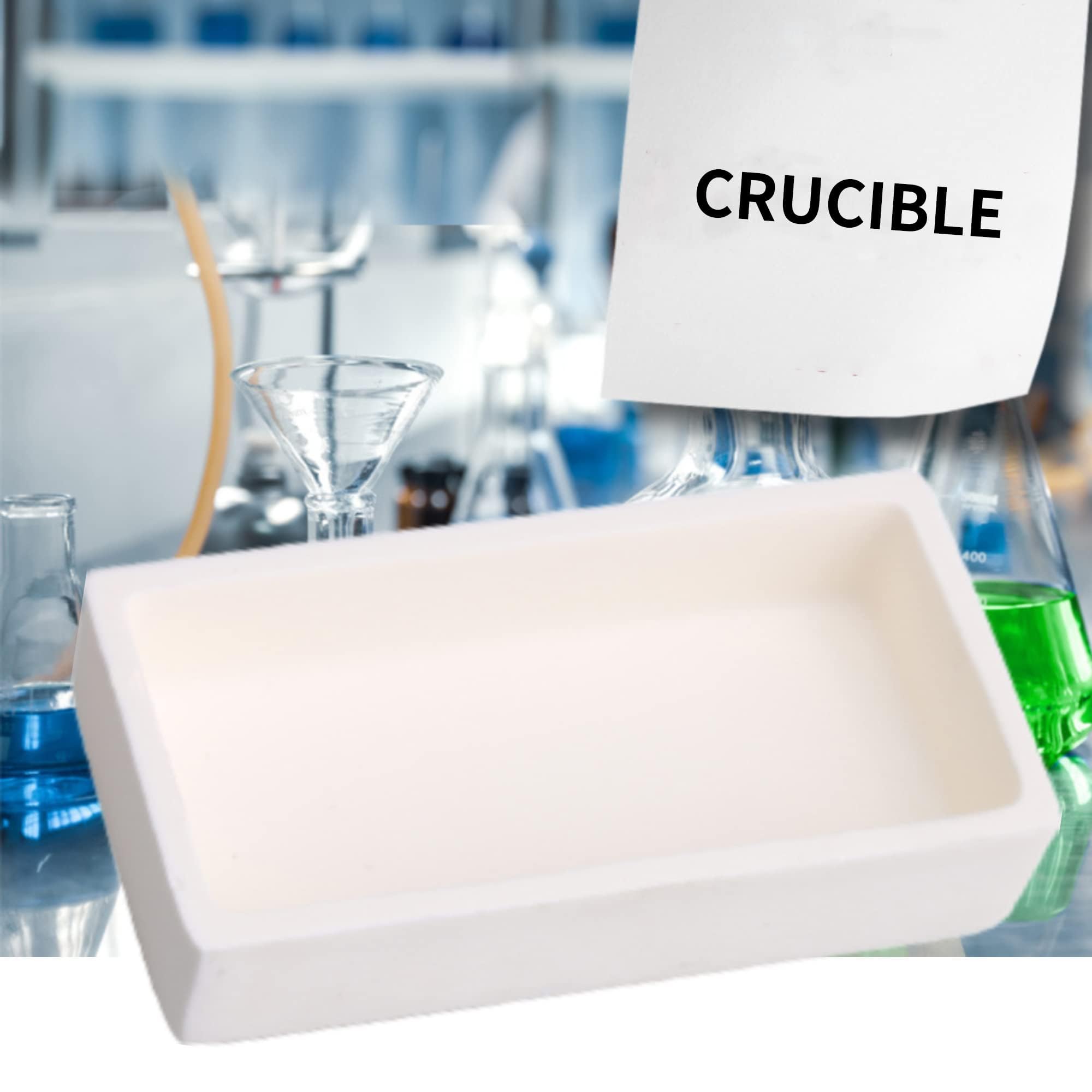 Lot de 2 creusets en céramique Alumina 8 x 4 x 1,8 cm pour bijoutiers et moulage de 50 ml