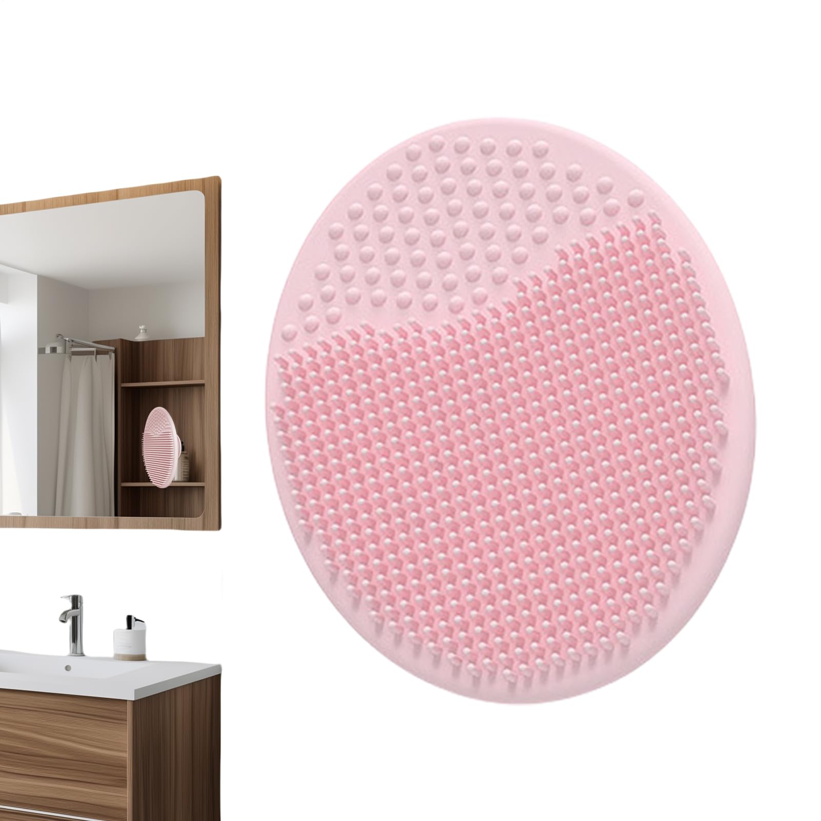 Cradle Bath Brush - Baby Hair Wash Brush, Silicone Massage Brushs,Suitable for Adult Facial Cleansing Scrubbers and Bathing for Adults and Baby (Blue+Pink+Green)