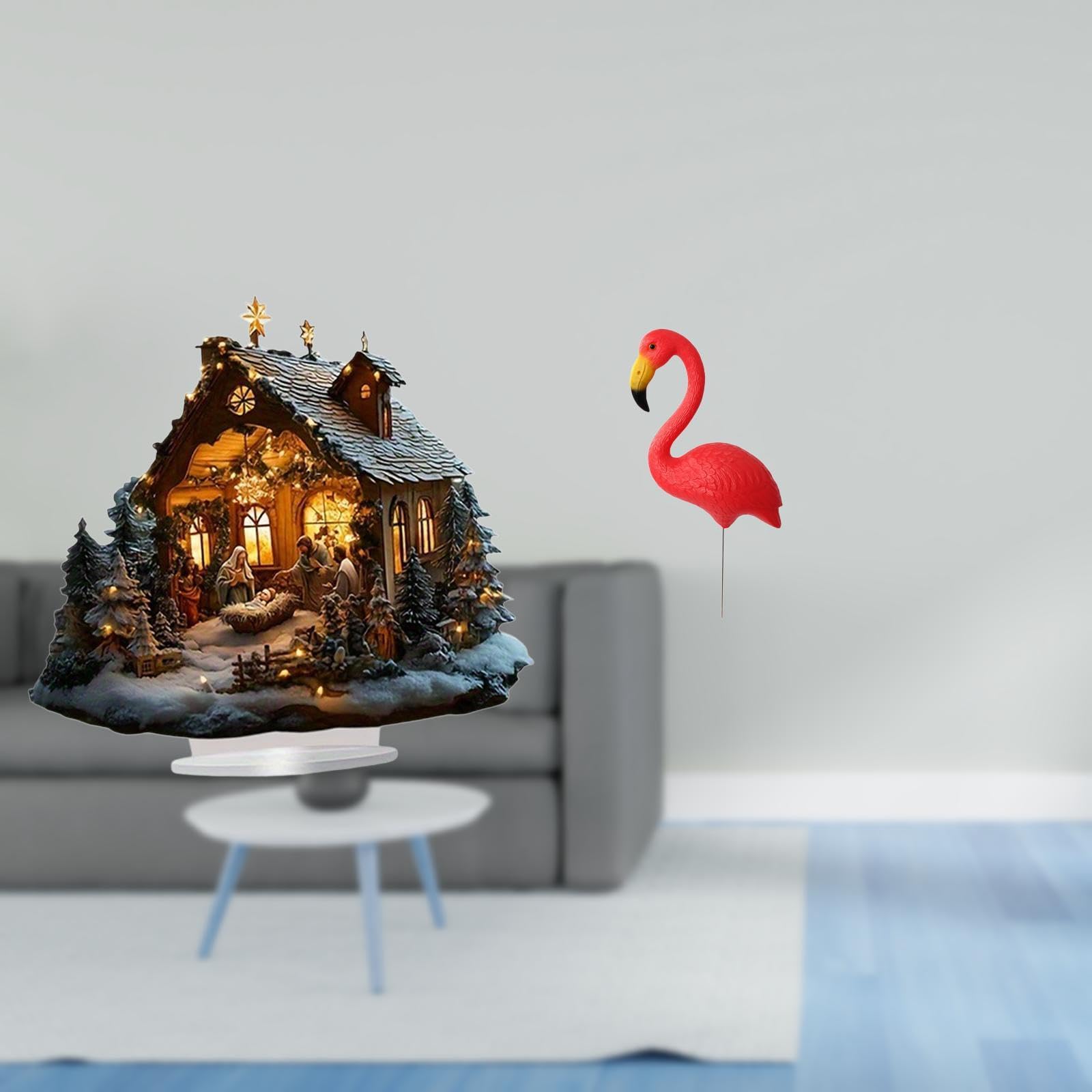 Enakshi® Acrylic Bird Ornament Freestanding Decorative Table Decor with Base for Party Home Bookshelf Festival Bedroom Yard Art Figurine Garden Stake Sculpture for Holiday Spring-image-10