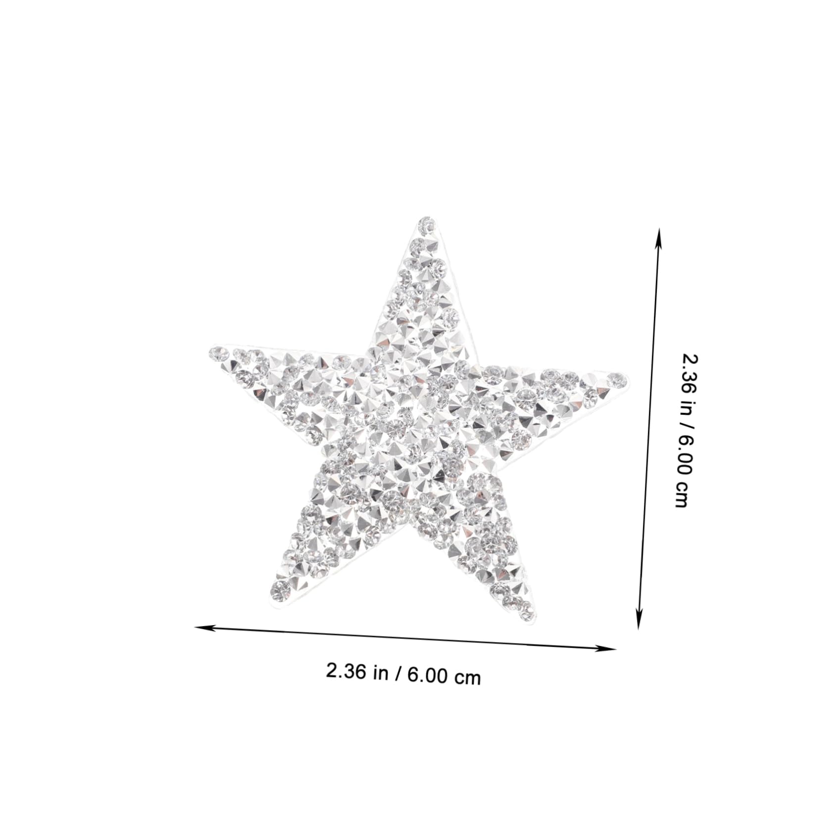 SHINEOFI 90pezzi Glitter Patches Decorativi Forma Di Stella Per Abbigliamento Accessori Fai Da Te Toppe Termoadesive Per Jeans Borse e Cappelli Riparazioni e Decorazioni Eleganti
