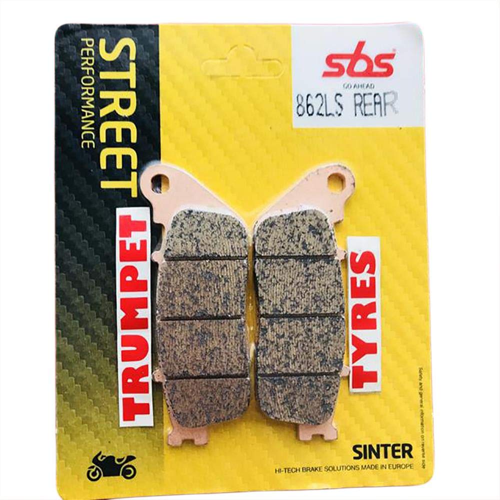 Honda VFR 800 F, VFR800F 14 15 16 17 18 19 SBS Performance Rear Fast Road Sinter Sintered Brake Pads Set Genuine OE Quality 862LS