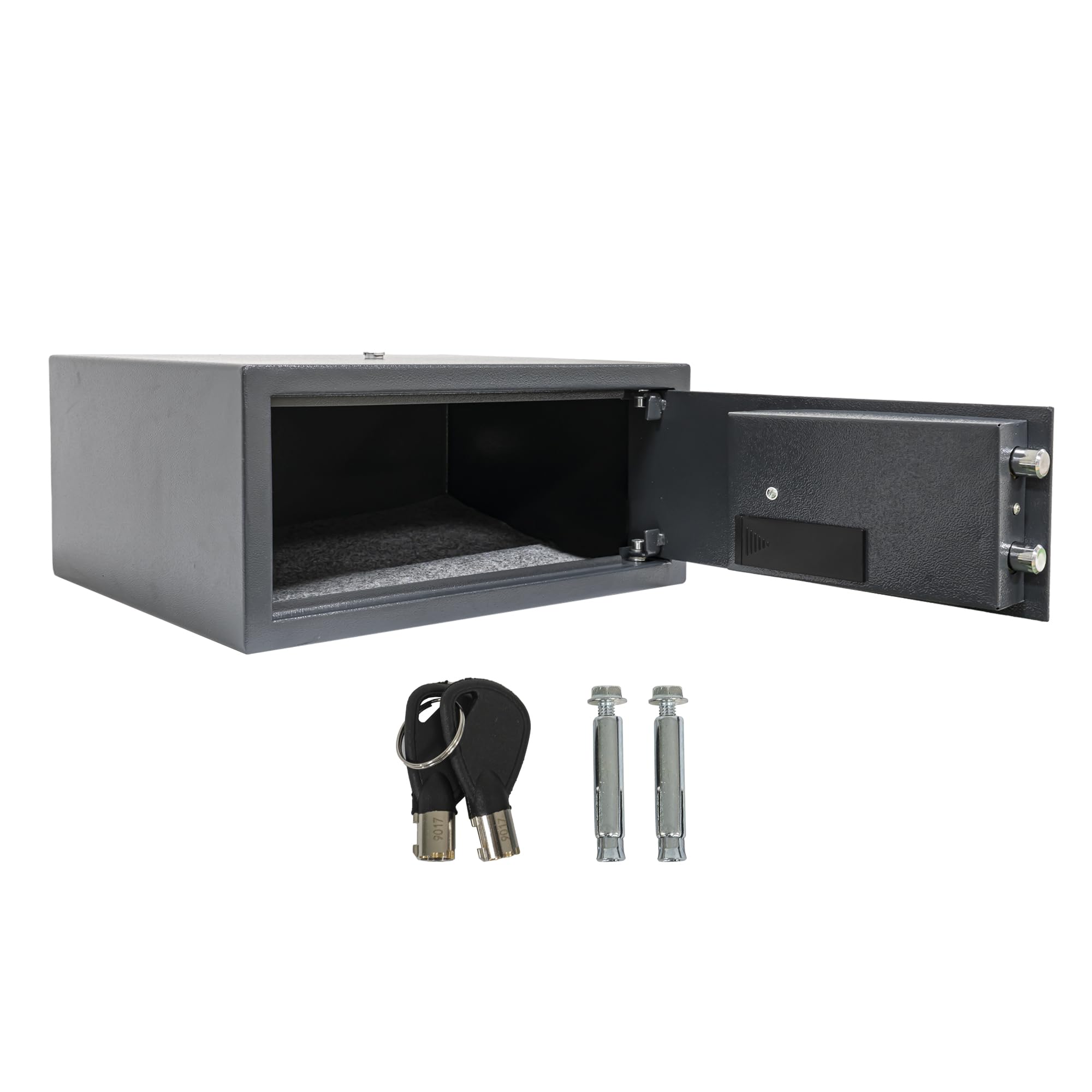 Amig - Kluis met LED-display - Gemotoriseerde elektronische kluis - Staal - Ideaal voor hotels, appartementen en kantoren - Bescherming van geld en waardevolle spullen - 43x37x20 cm