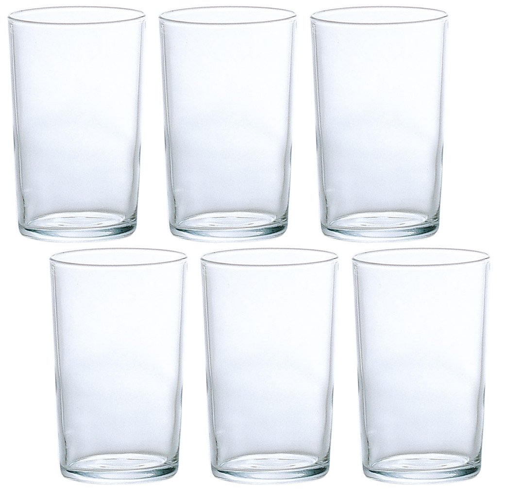 Aderia AX Tumbler, Medium Cup, 8 Cup, 6.8 fl oz (200 ml), 6 Pieces, Made in Japan, High Ball, Water Cracking, Hot Water, Wedding, Celebration, Beer, Fashionable, Popular, Ranking, Glass, Japanese Sake