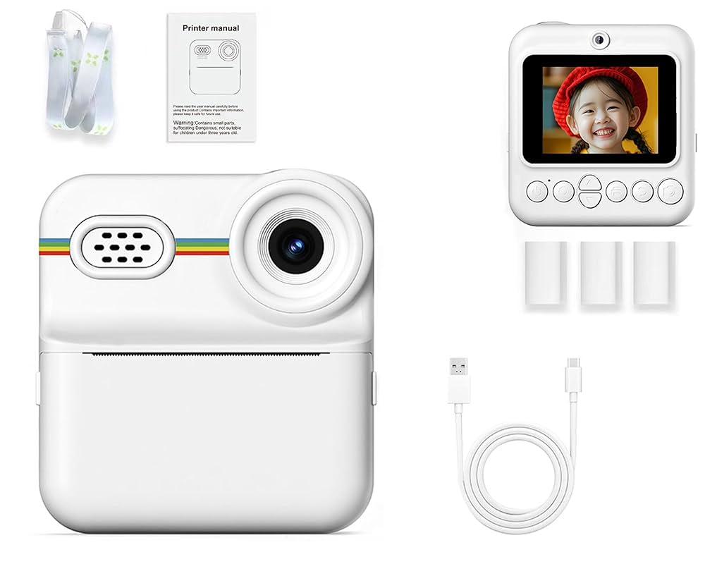 子供のHDカメラ用子供カメラインスタントプリントカメラサーマルフォト Amazon.co.jp: プリントカメラ キッズカメラ トイカメラ