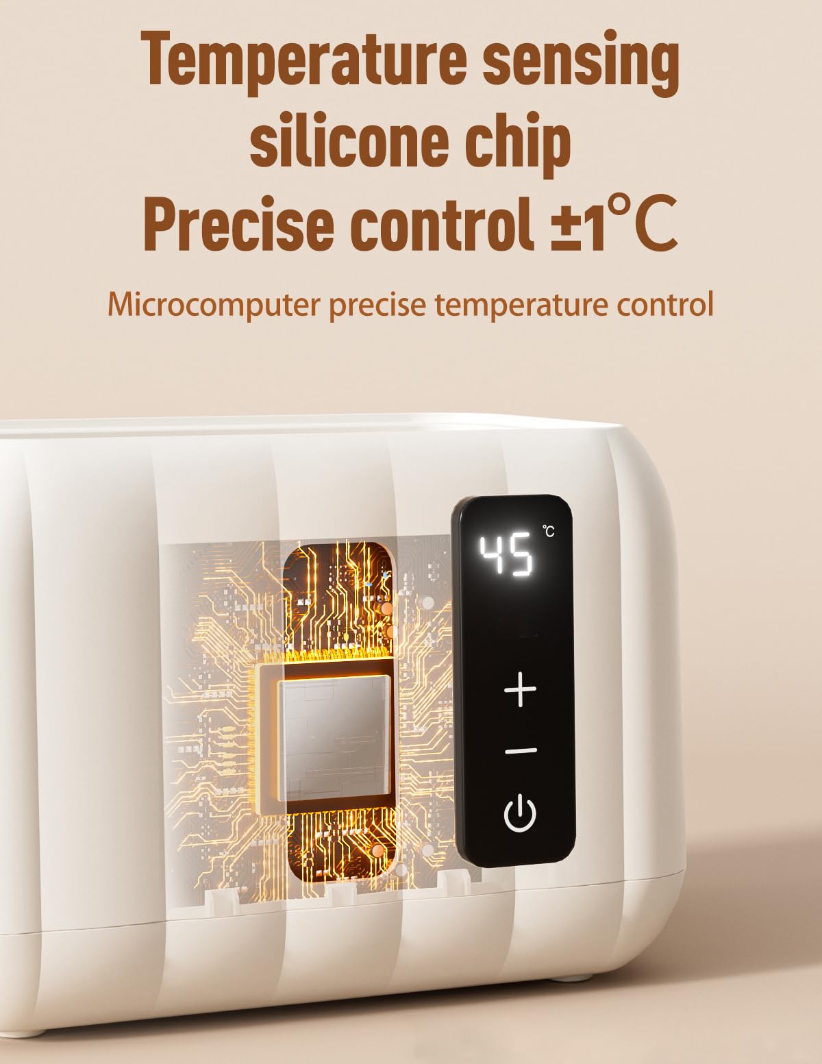 Scaldabiberon Doppio, Scaldabiberon Veloce per Latte Materno con Controllo Intelligente della Temperatura, Temperatura Costante 72H, Riscalda Alimenti per Bambini, Scongelamento, Scaldabiberon Doppio