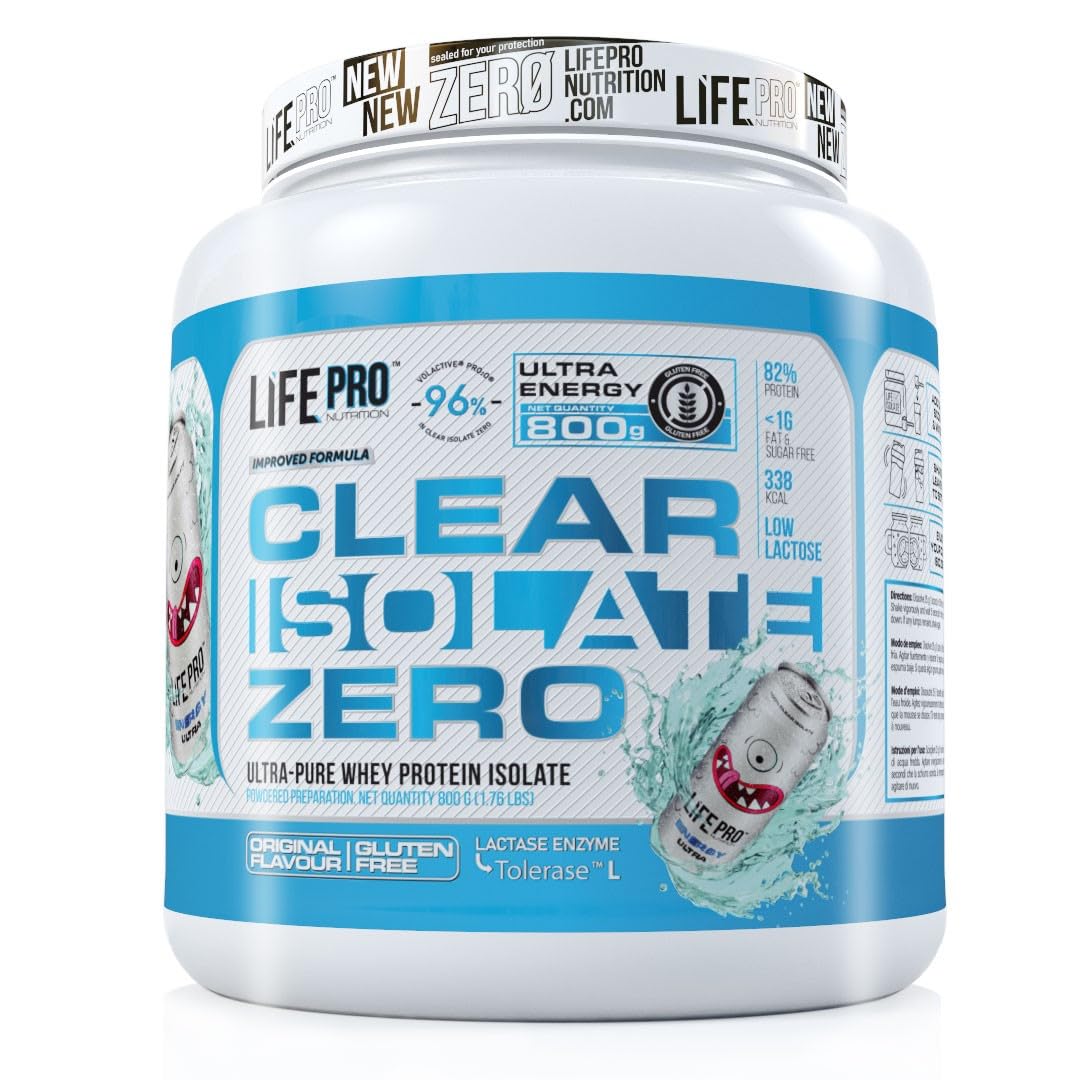 Life Pro Clear Isolate Zero 800 gr | Proteina Aislada de Suero de Textura muy Ligera y con un Aminograma muy Completo (ULTRA ENERGY)
