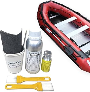 Factory Quality Hypalon Adhesive Kit (280g) for Inflatable Boats, Suitable for SUP, Towable Tubes, Rafts, Good for Boat Parts & Transom Repairs